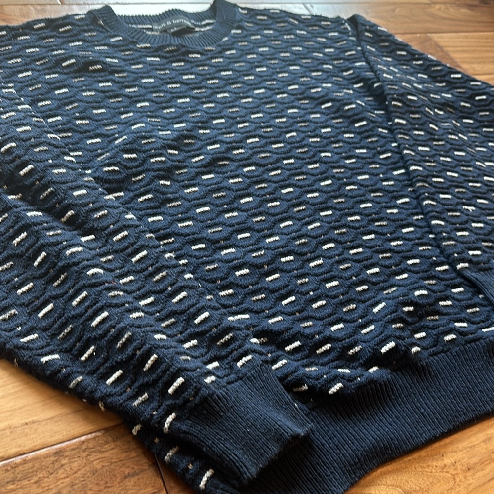 Vtg Croft & Barrow Abstract 3d Sweater - image 4